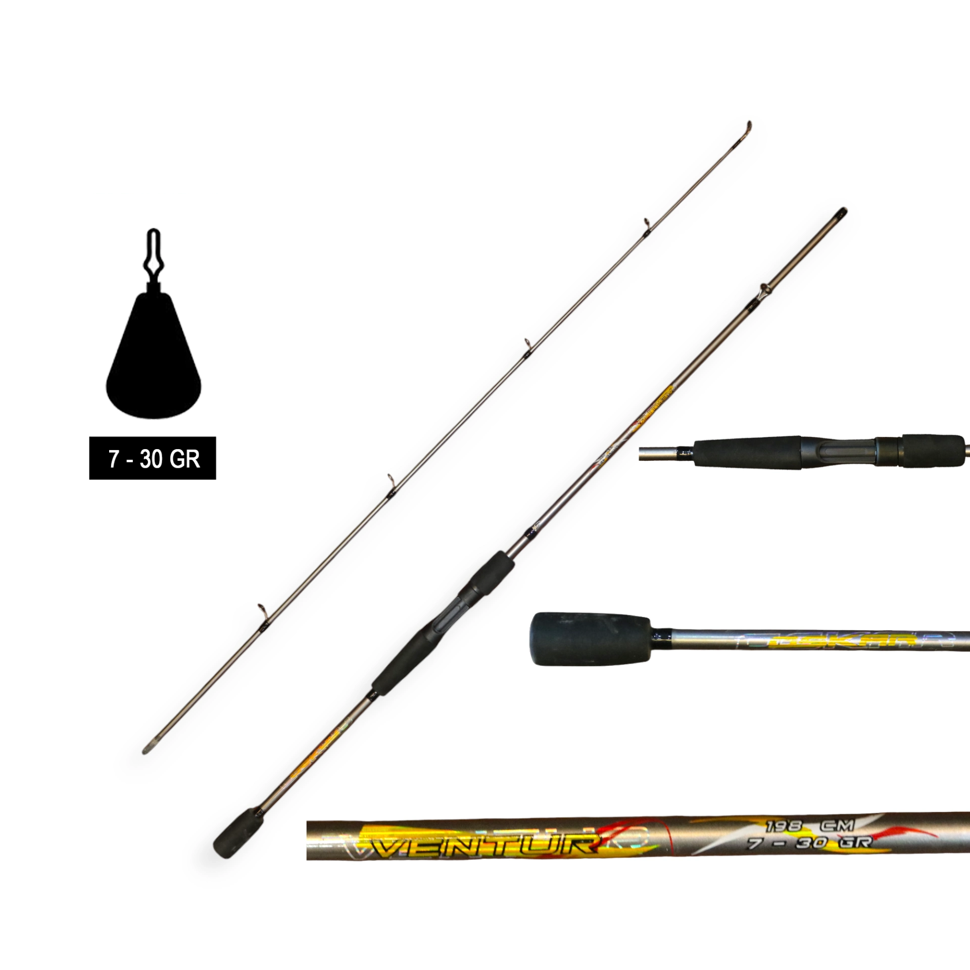 Oskar Ventur 1.98m 7-30g Spin Olta Kamışı
